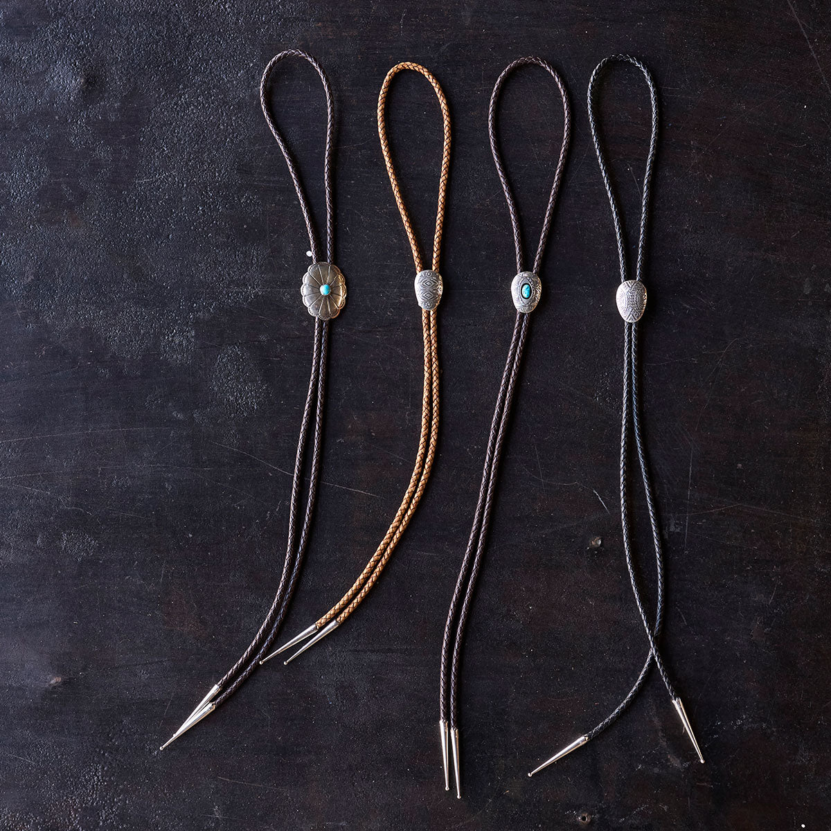 No.11 Braided Leather Bolo Tie | Sterling Silver