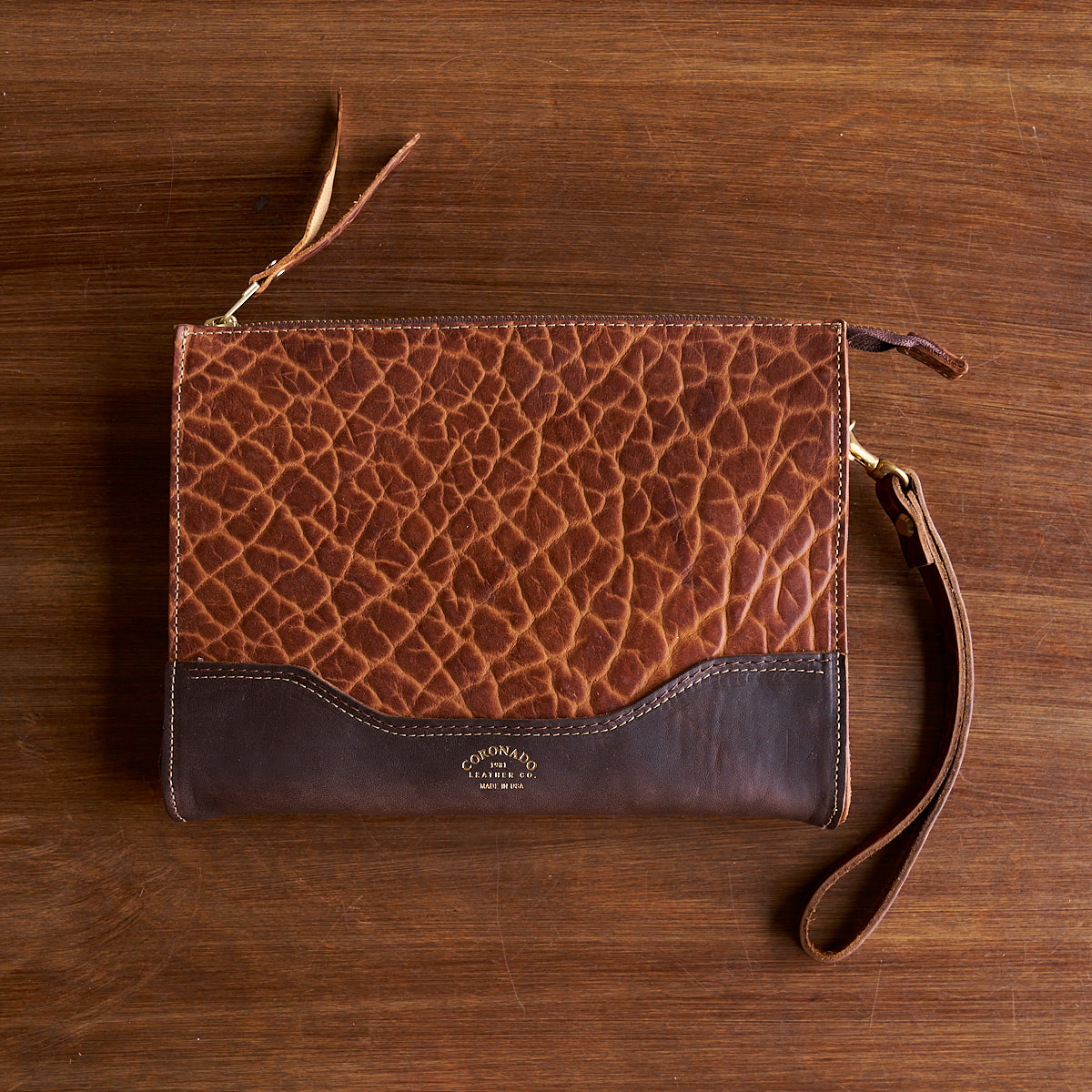No.195 Bison Utility Pouch | Walnut