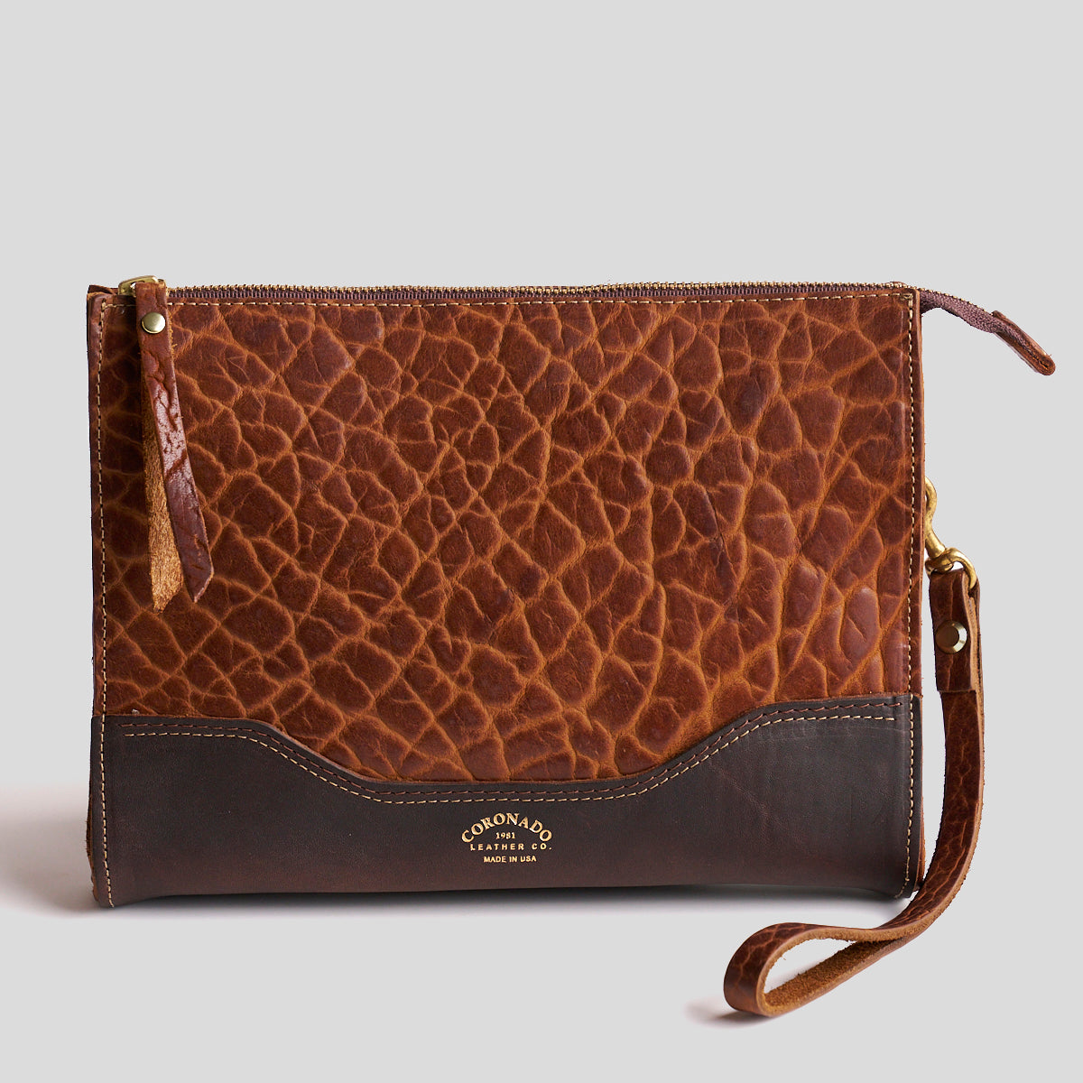 No.195 Bison Utility Pouch | Walnut