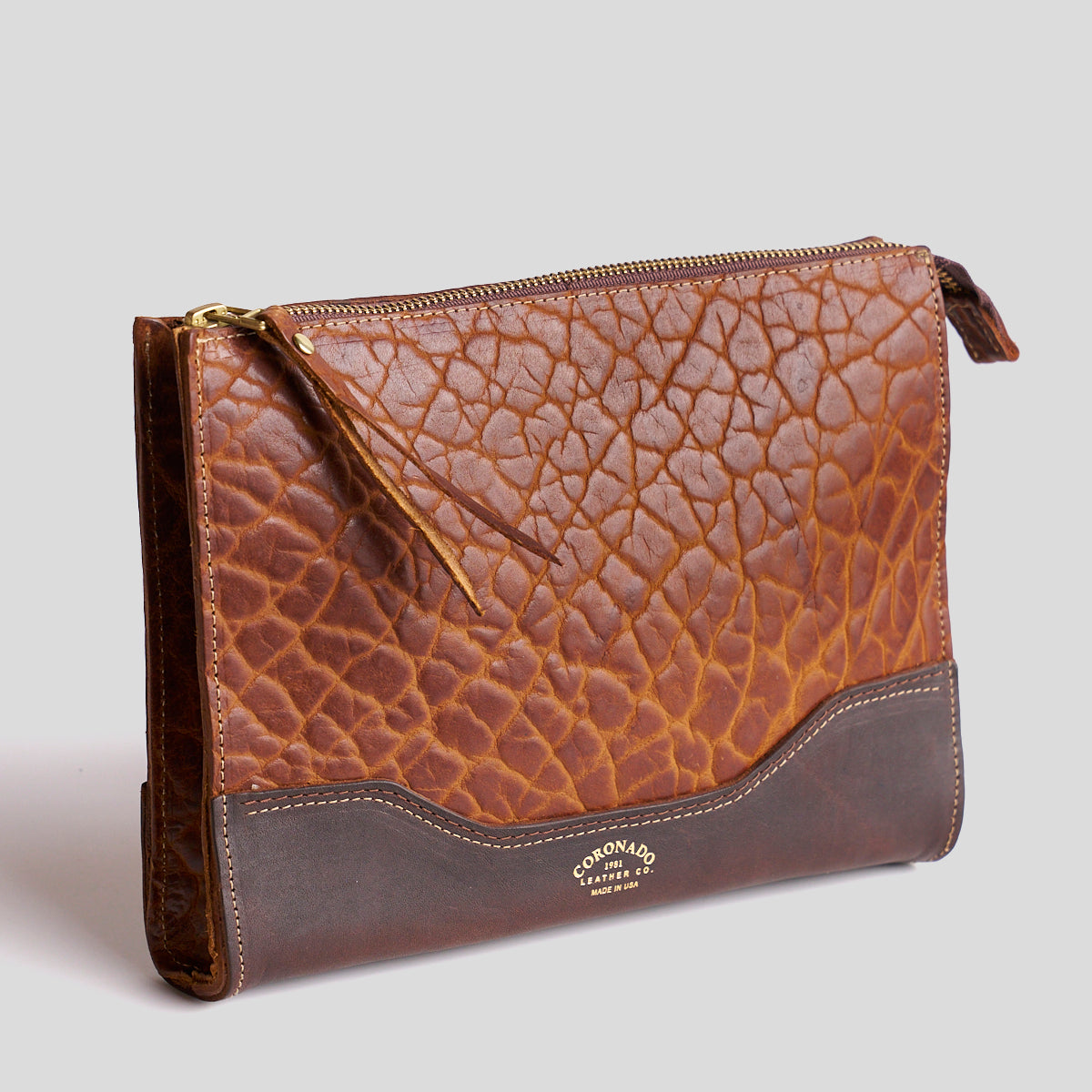 No.195 Bison Utility Pouch | Walnut