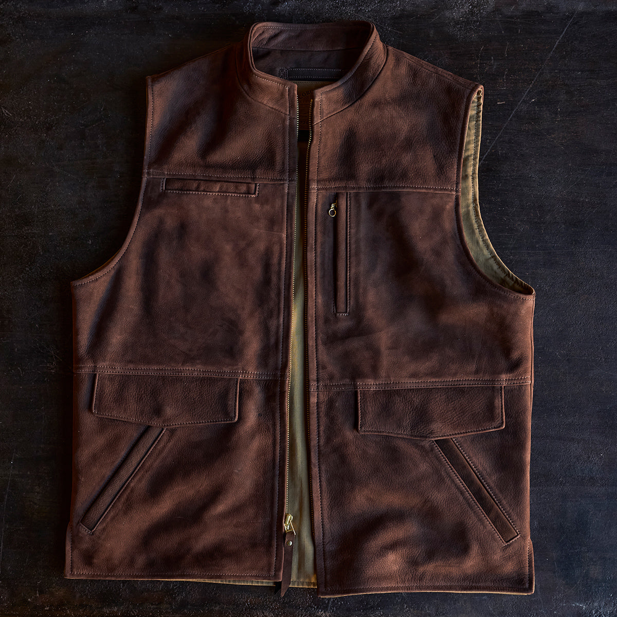 No.209 Kodiak Travel Vest | Nubuck Brown