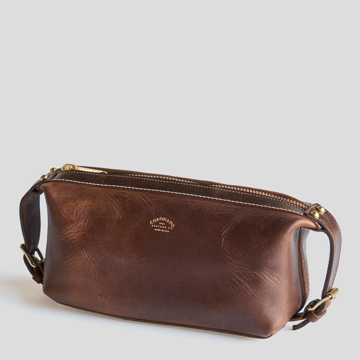 No.299 Travel Dopp | Horween® Brown Dublin & Shell LE