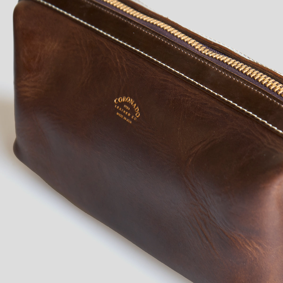 No.299 Travel Dopp | Horween® Brown Dublin & Shell LE