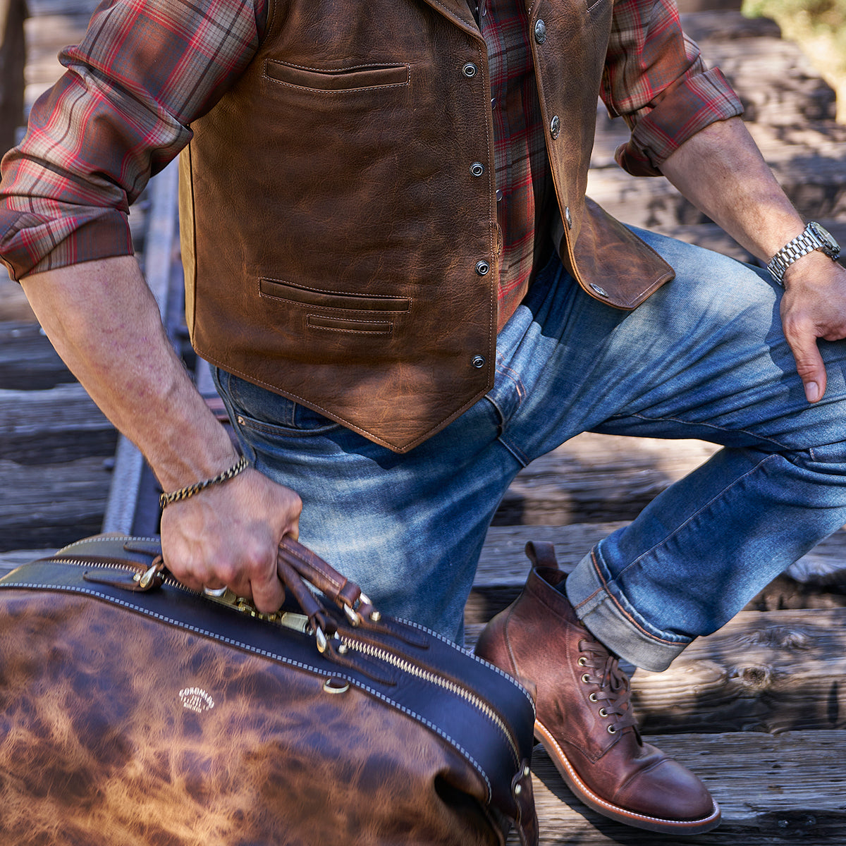 No.300 Field Duffel | Natural Bison