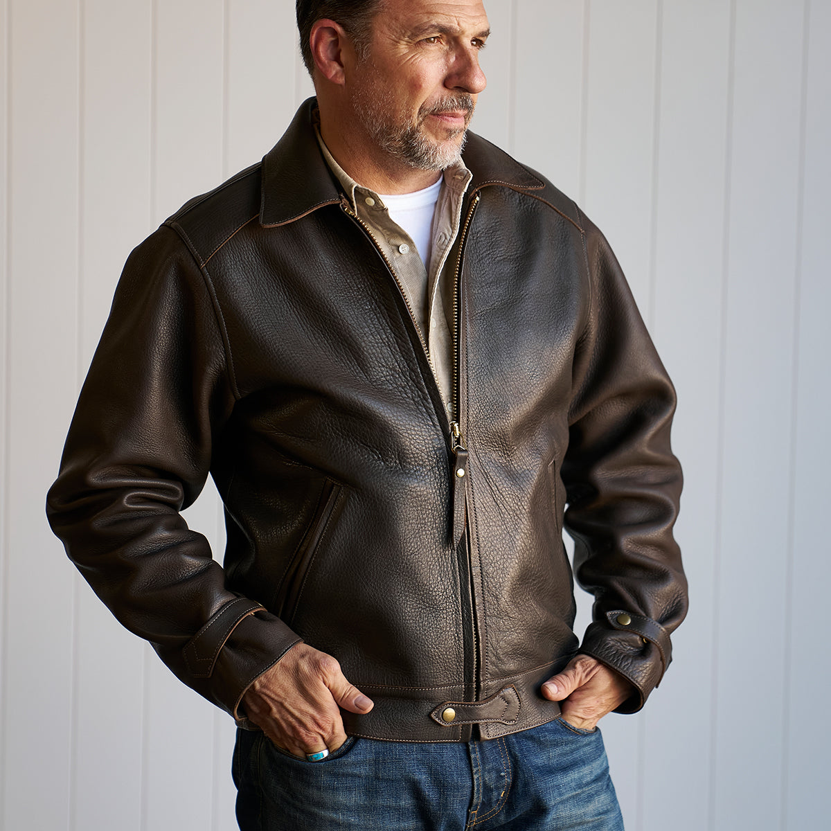 No.69 Union Jacket | Horween® Deerskin x8