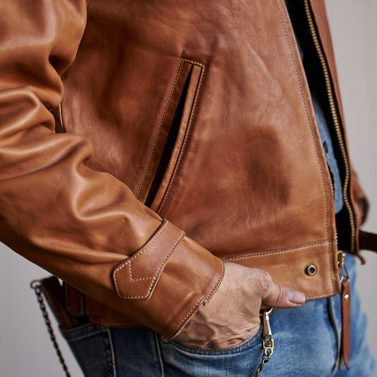 No.69 Union Jacket | Stone-Washed Horween® DHF Horsehide