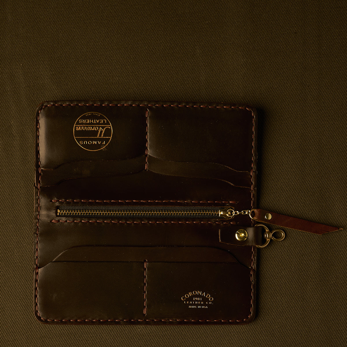 No.830 Garrison Horsehide Long Wallet | Brown