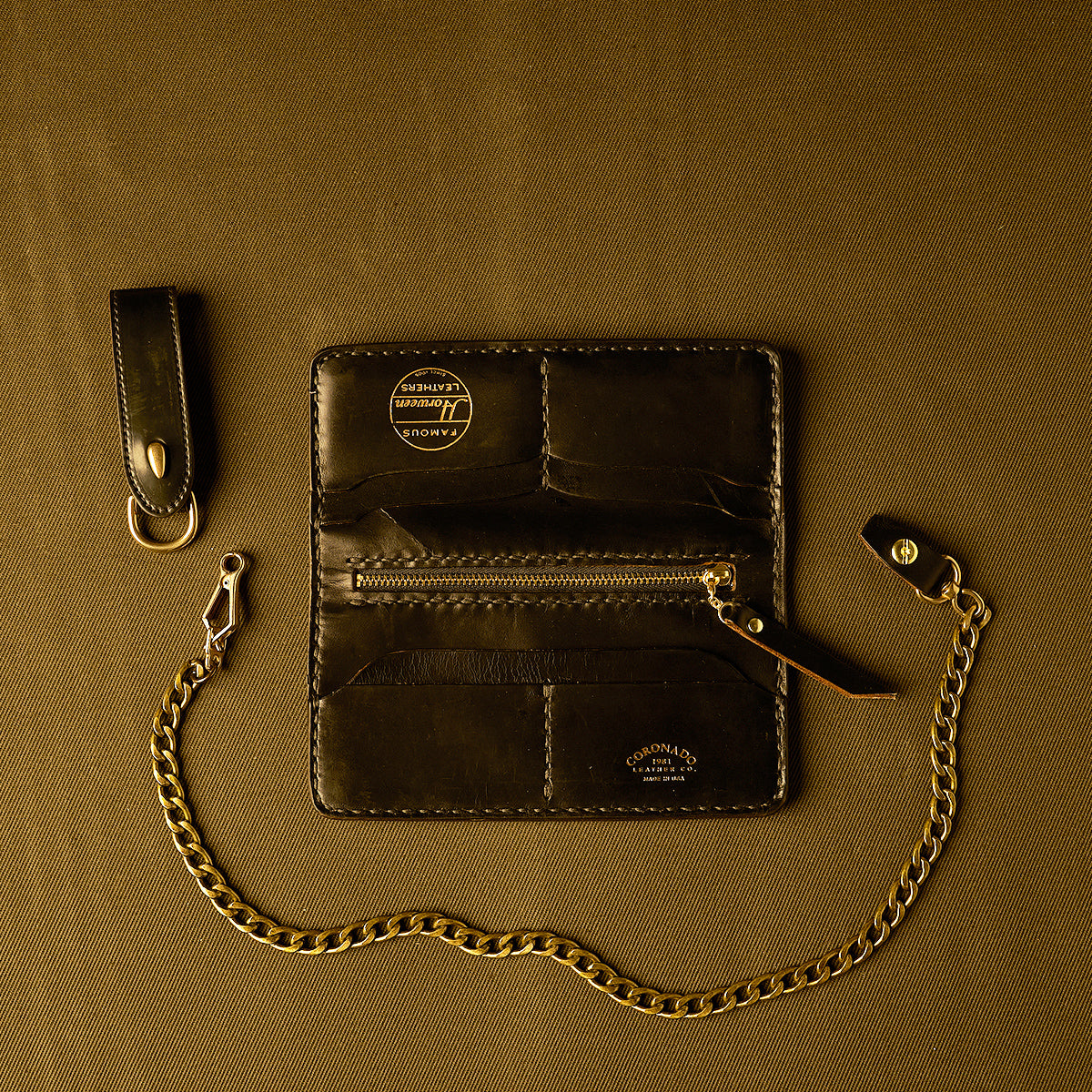 No.830 Garrison Shell & Horse Long Wallet | Black