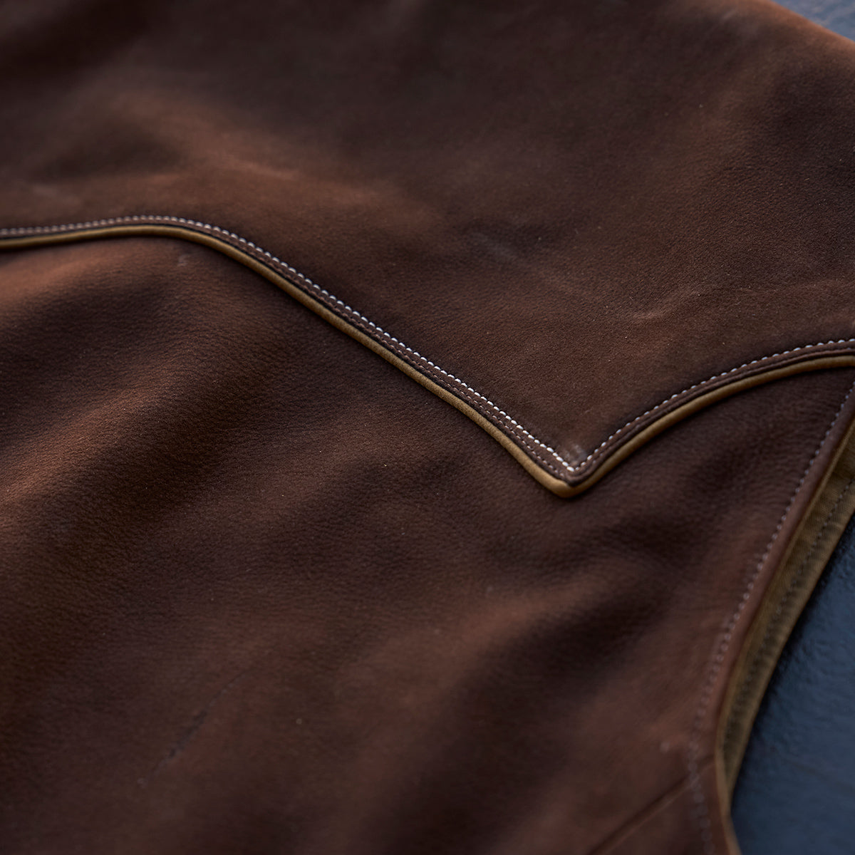 No.484 Vaquero Vest | Brown Nubuck