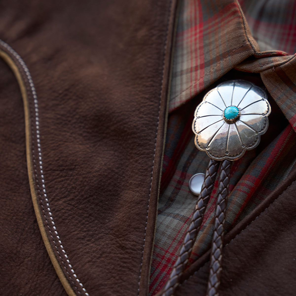 No.484 Vaquero Vest | Brown Nubuck