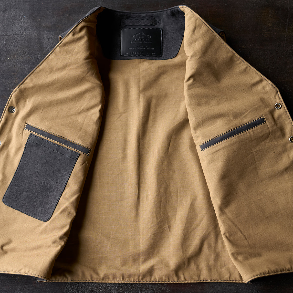 No.484 Vaquero Vest | Charcoal Nubuck