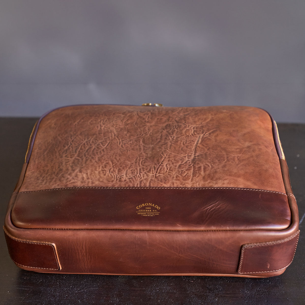 No.541 Chicago Shell Briefcase | Horween® Tumbled Bourbon Cordovan