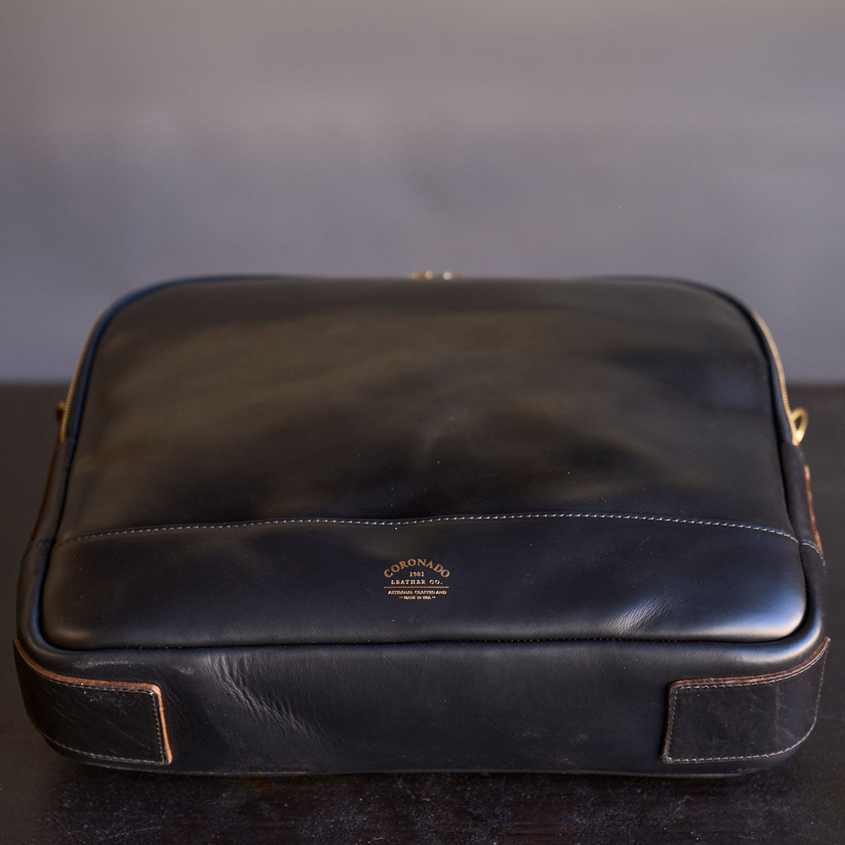 No.541 Chicago Shell Briefcase | Horween® Black Cordovan