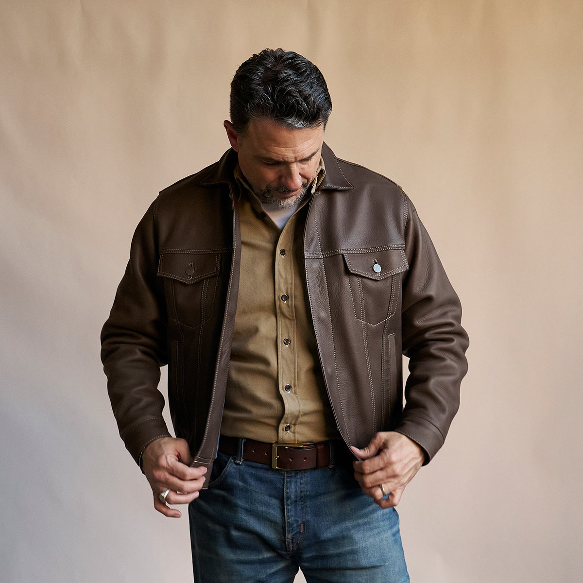 No.210 Dean Jacket | Deerskin Brown
