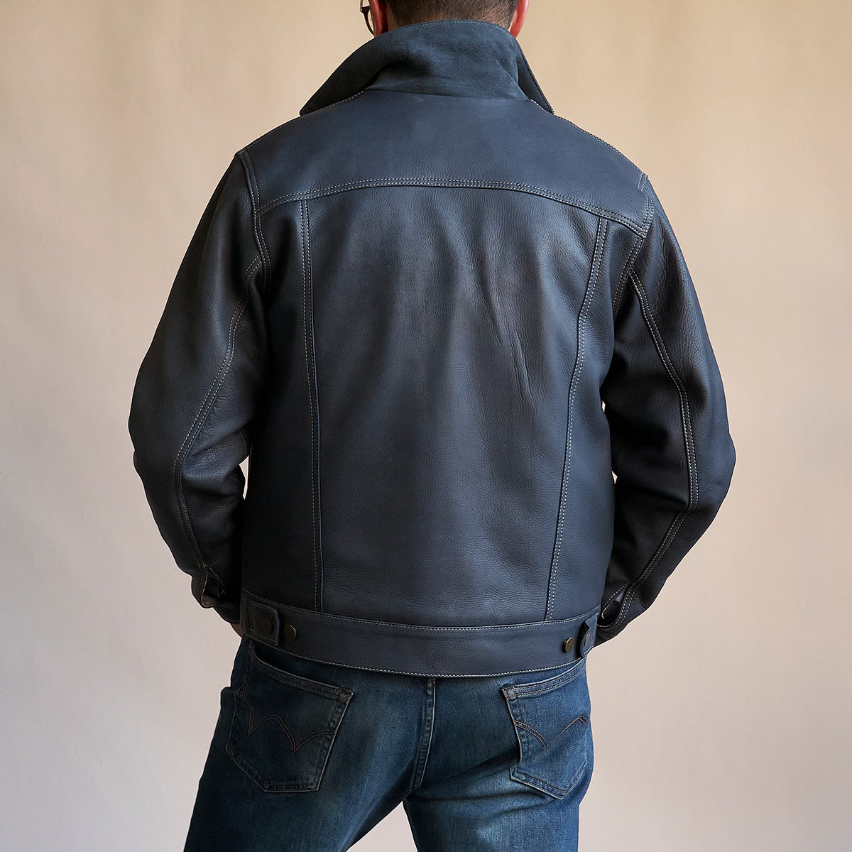 No.210 Dean Jacket | Deerskin Indigo