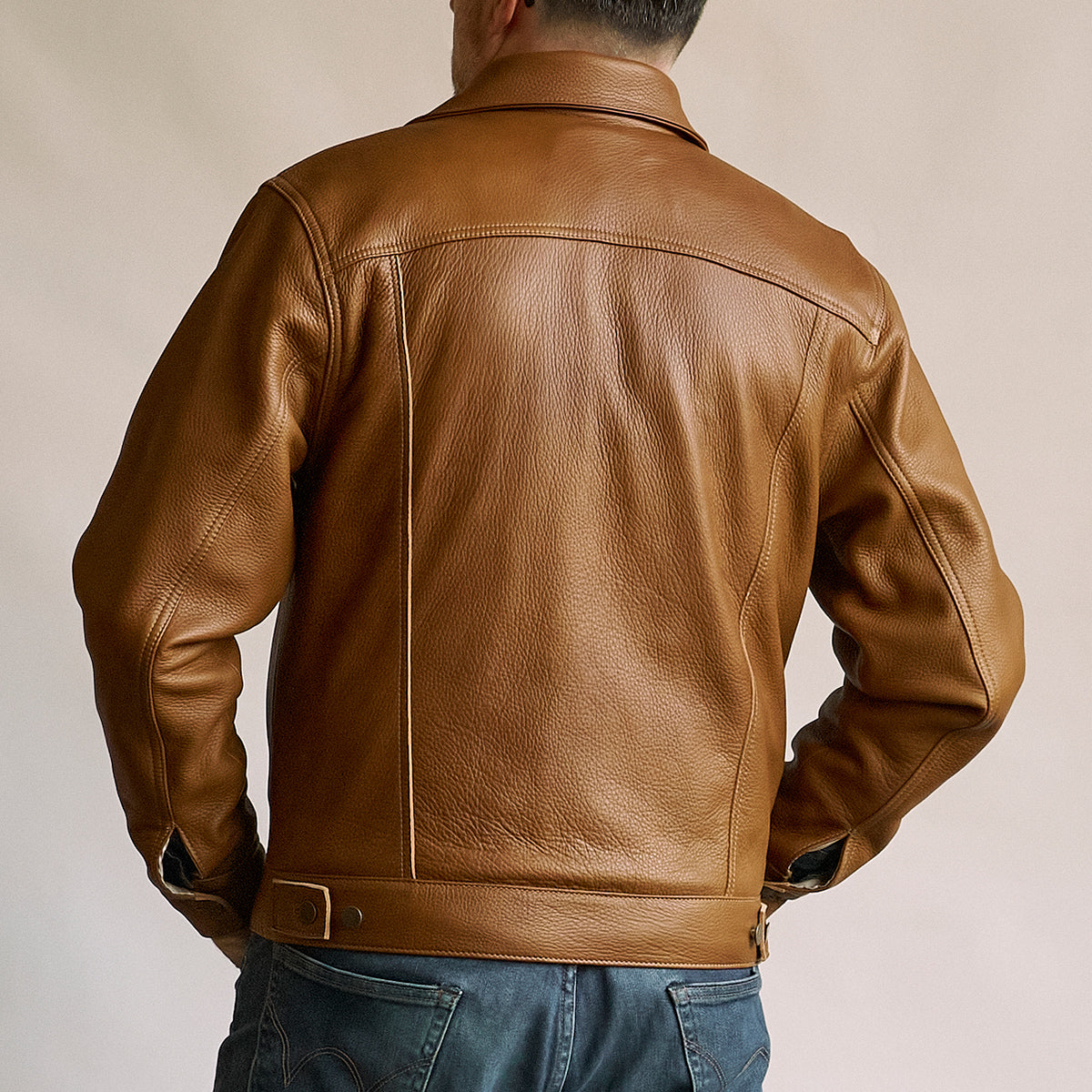 No.210 Dean Jacket | LE Deerskin Tan