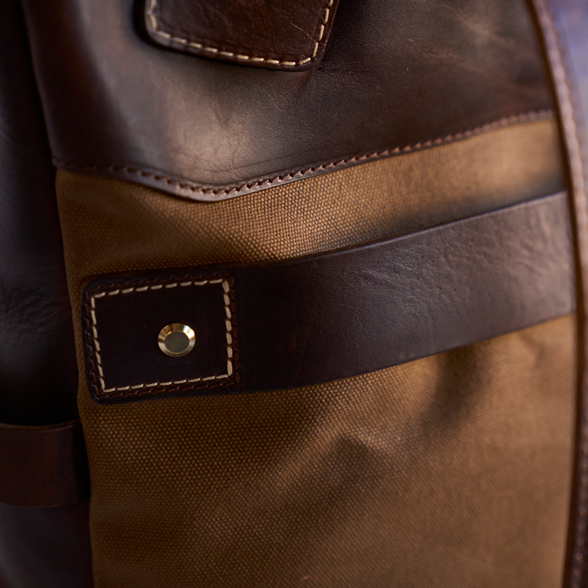 No.755 Top-Zip Backpack | Americana Brown