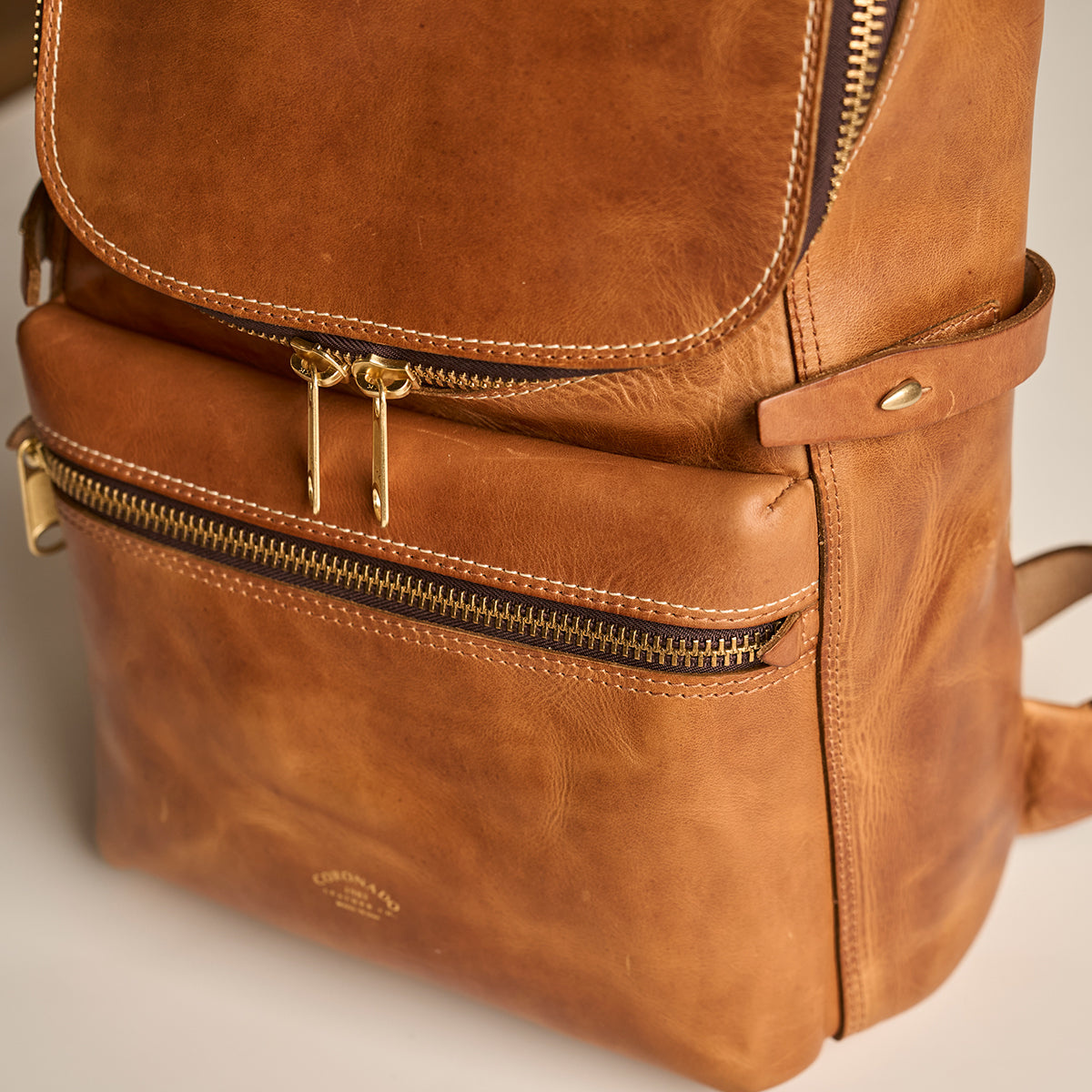 No.755 Top-Zip Backpack | Americana Natural