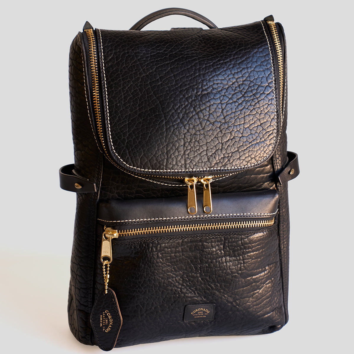 No.755 Top-Zip Backpack | Bison Black