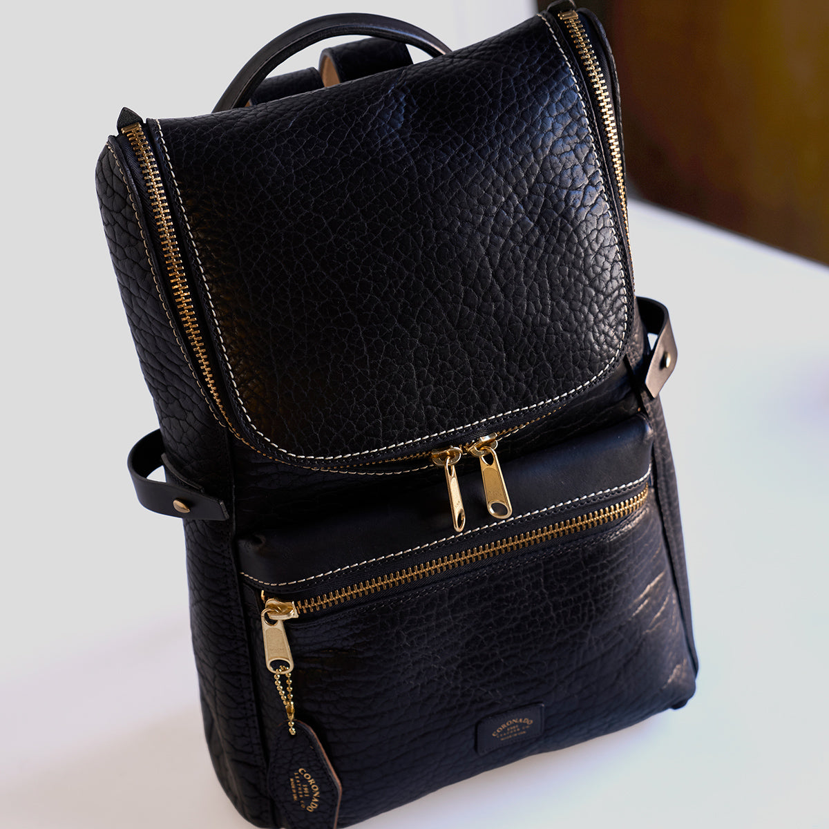 No.755 Top-Zip Backpack | Bison Black