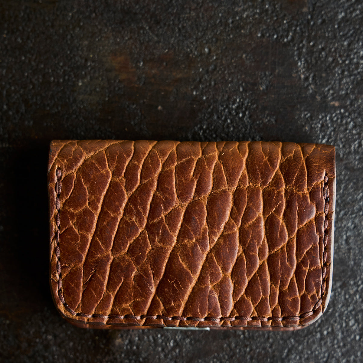 No.14 Heritage Silver Clip Wallet | Walnut Bison