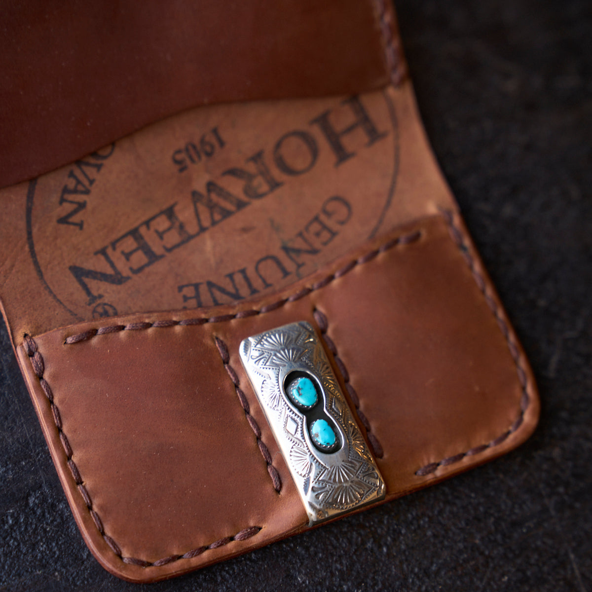 No.8214 Horween® Shell Clip Wallet | Bourbon