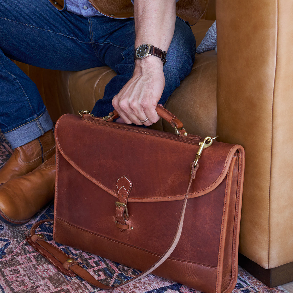 No.970 CO Executive Briefcase | Horween® Americana