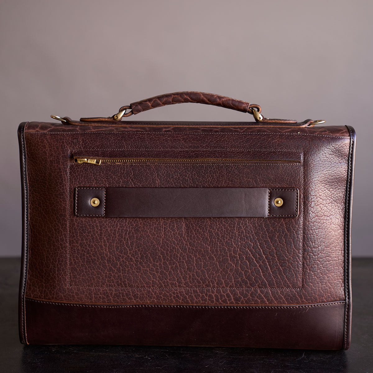 No.970 CO Executive Briefcase | Bison Brown