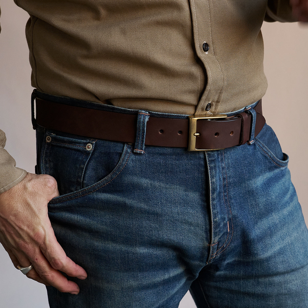Classic Horsehide Belt No.94 | Dark Chocolate