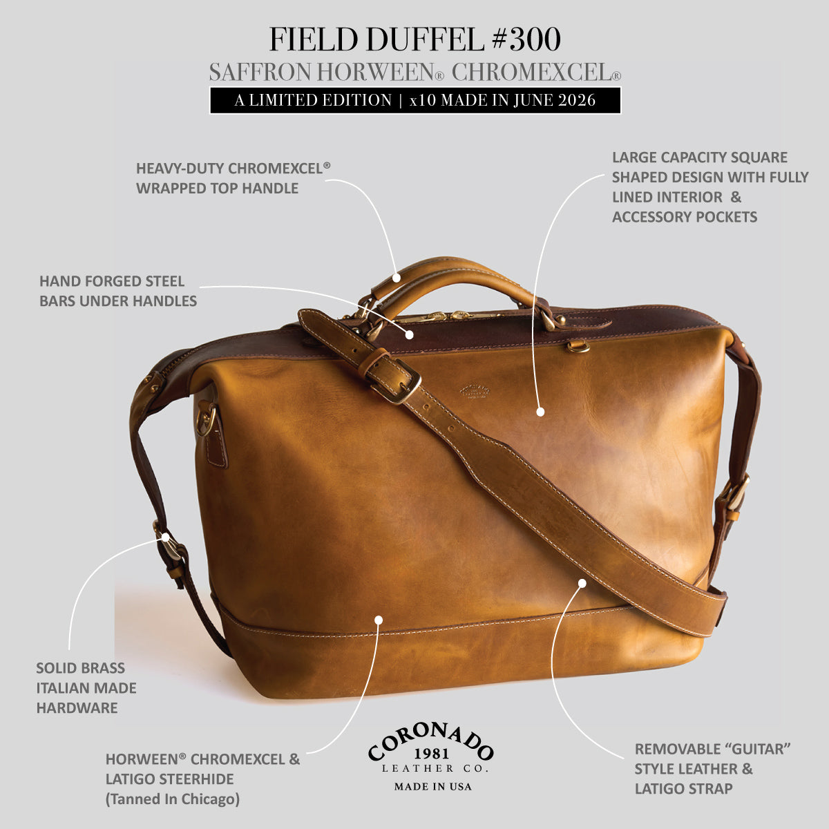 No.300 Field Duffel | Chromexcel® Saffron (LE x10)