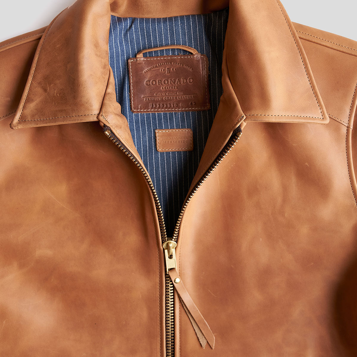 No.320 Garrison Jacket | Vintage Horsehide Tan