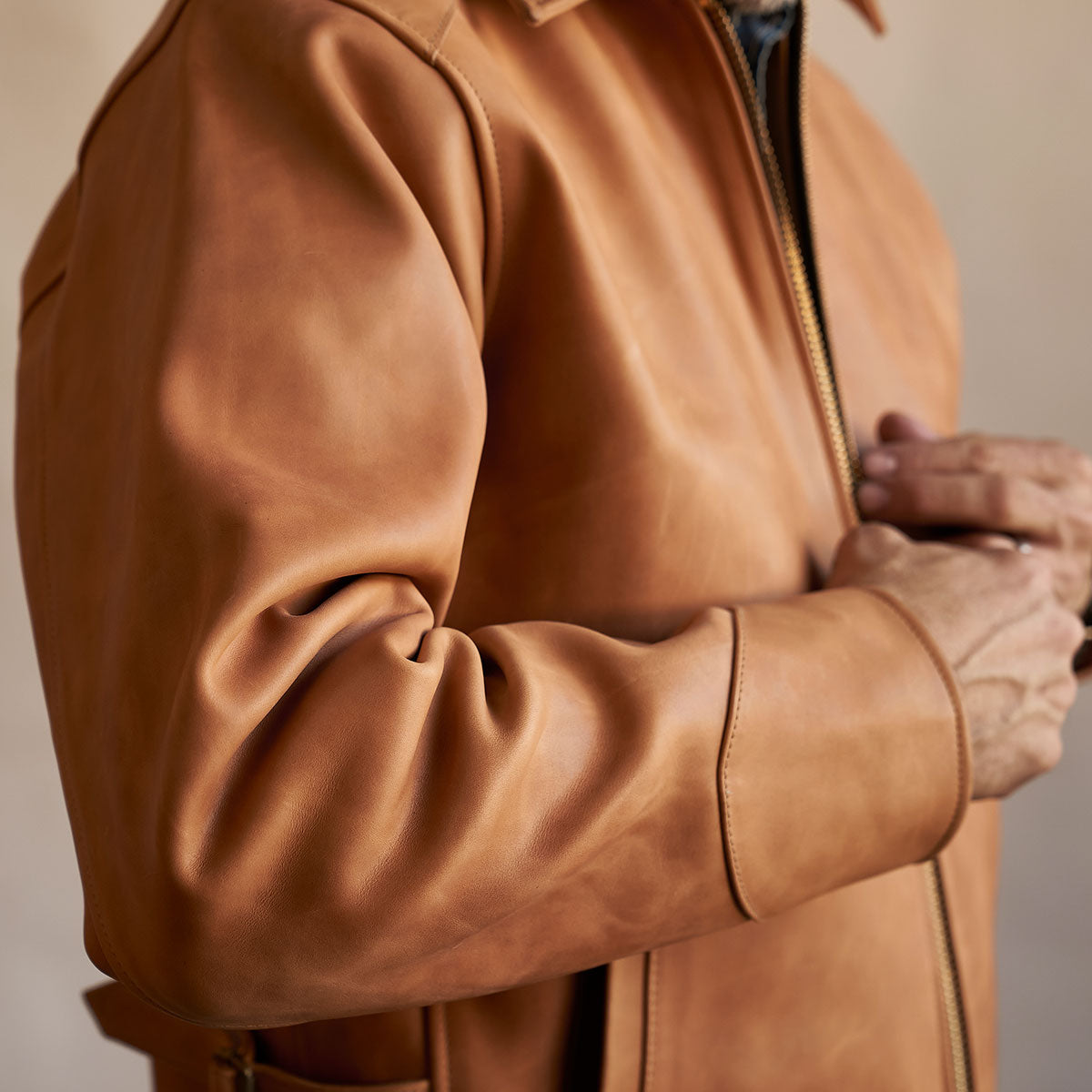No.320 Garrison Jacket | Vintage Horsehide Tan