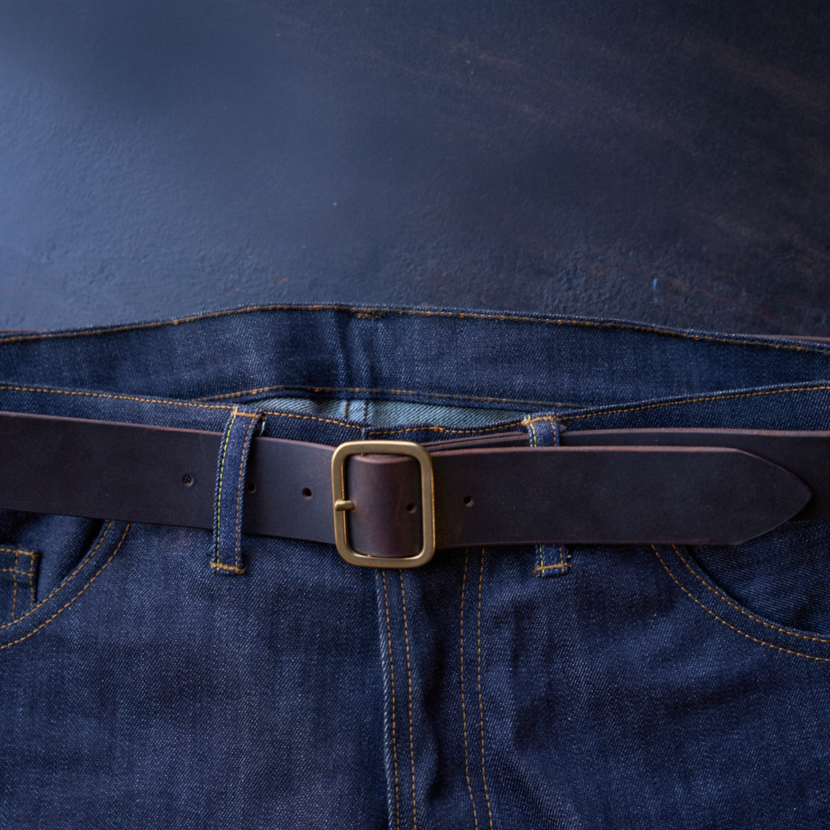 No.145 Italian Garrison Belt | Horween® Latigo Brown