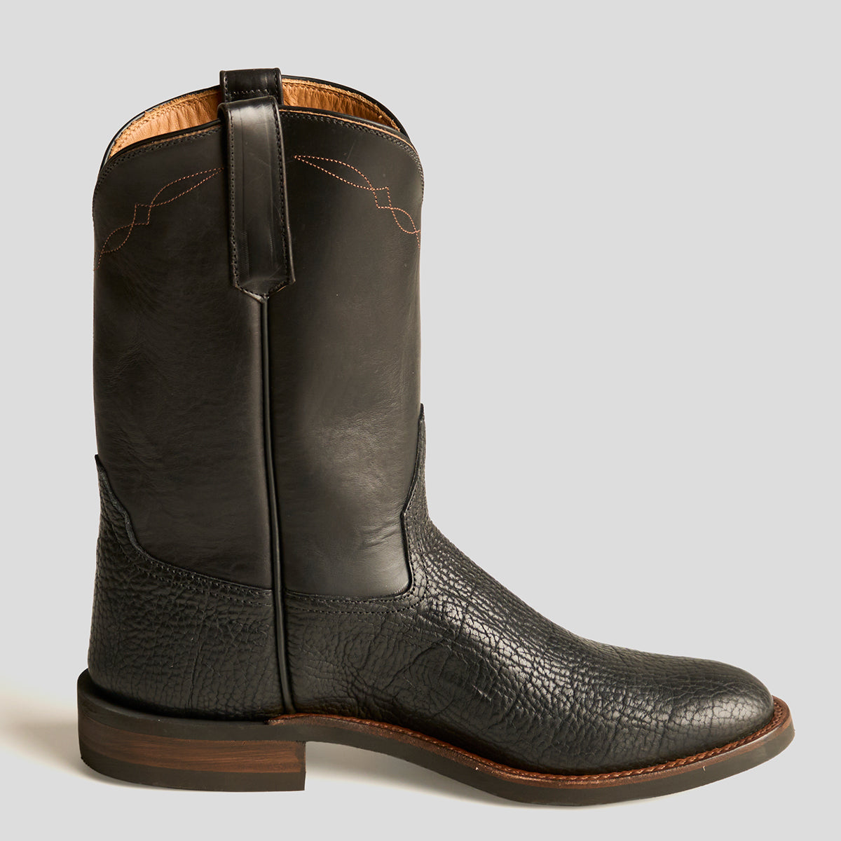 Roper Boot No.10 | Horween® Black Bison (PRE-ORDER)