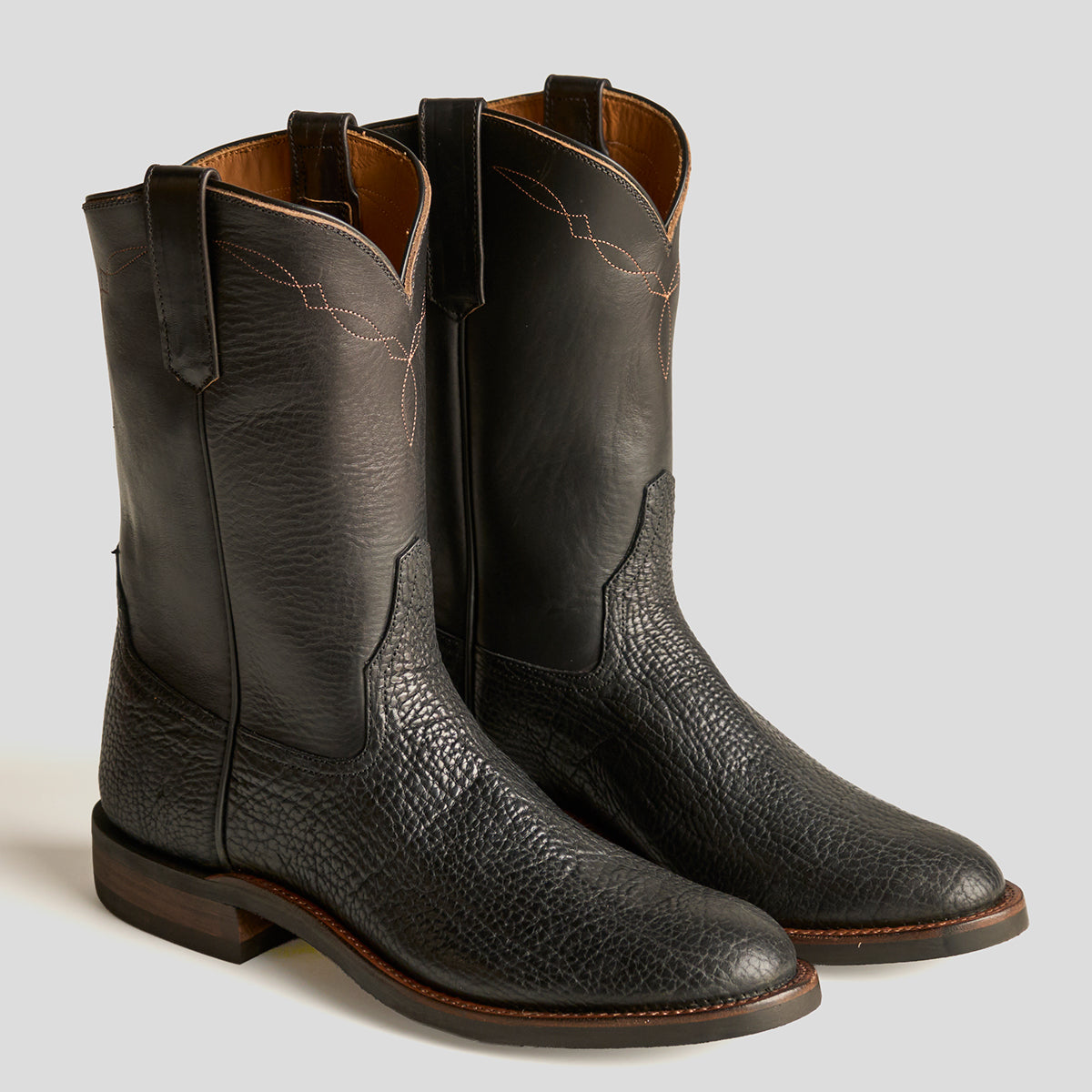 Roper Boot No.10 | Horween® Black Bison (PRE-ORDER)