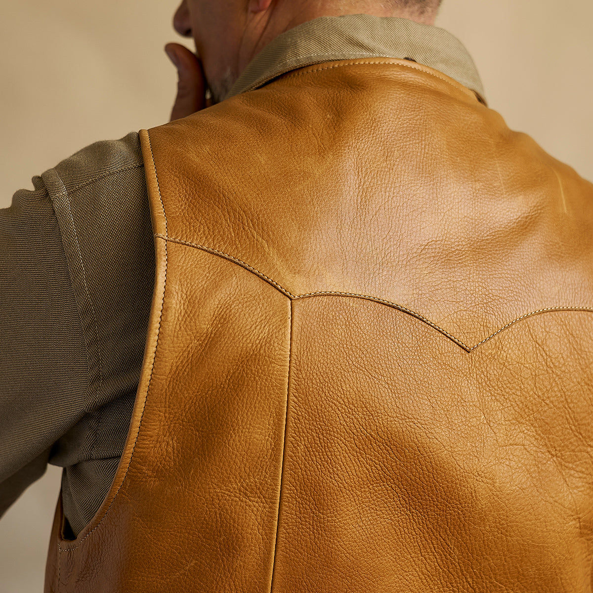 No.169 Garrison Vest | LE Saddle Tan