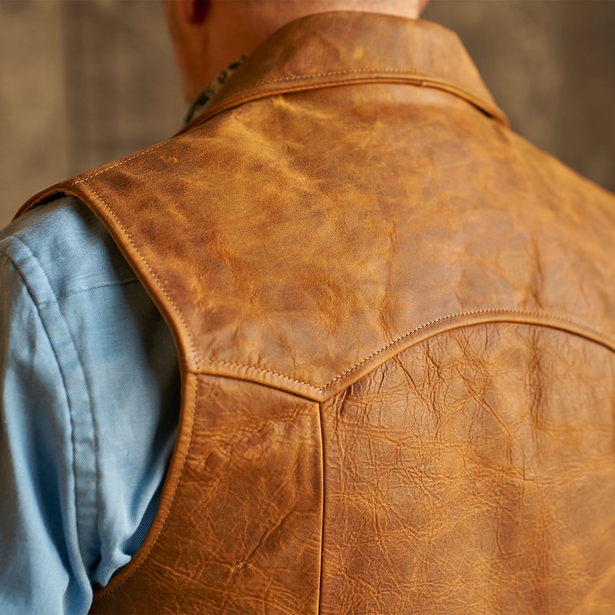 No.39 Indy Bison Ranchers Vest | Saddle Tan