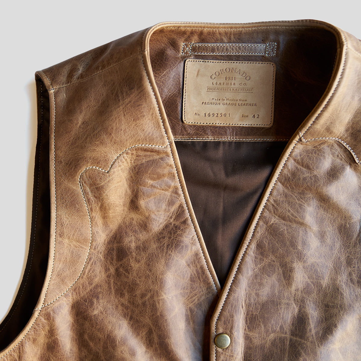 No.169 Garrison Vest | LE Stagecoach Tan