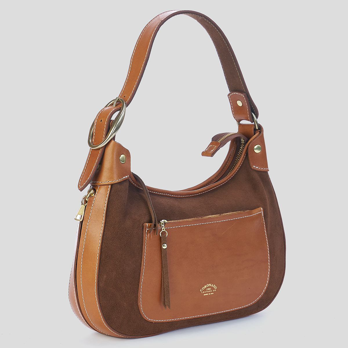 Jackie Hobo No.2 | Suede Brown x10