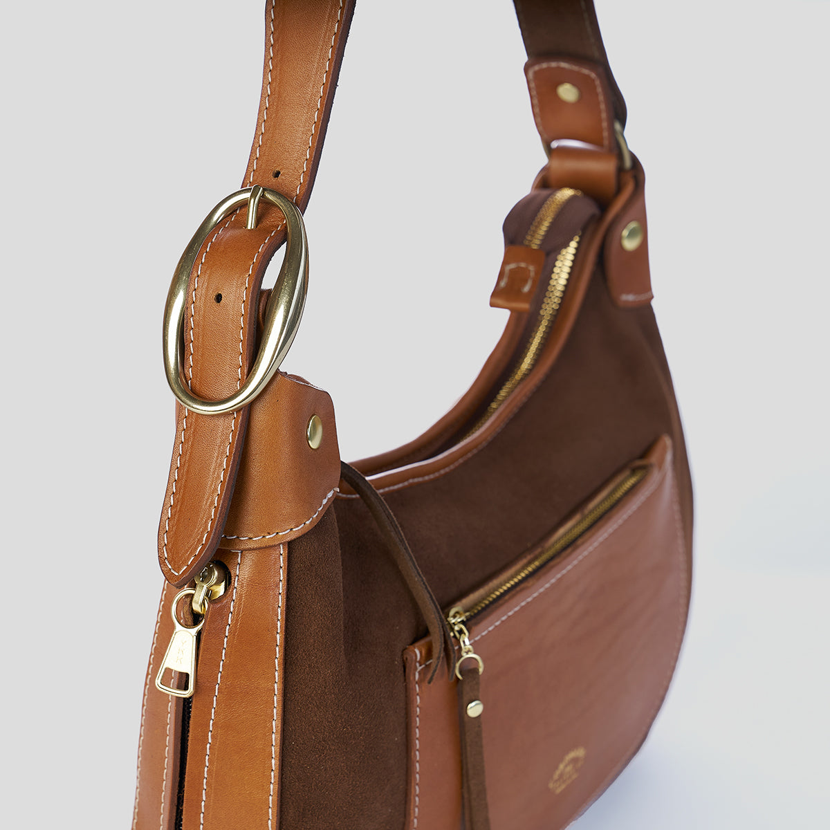 Jackie Hobo No.2 | Suede Brown x10