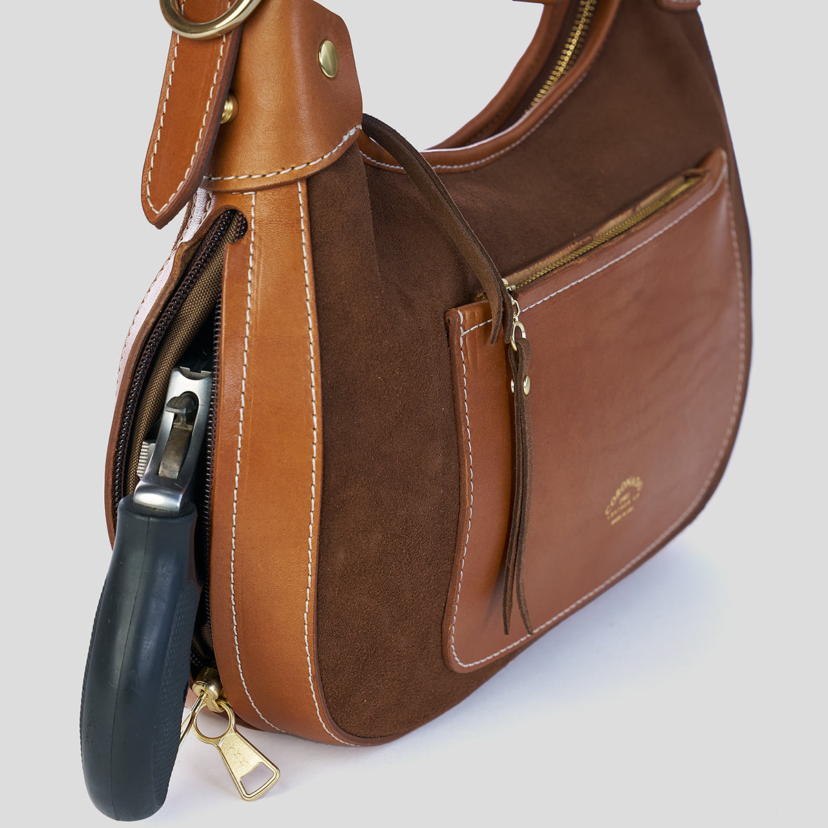 Jackie Hobo No.2 | Suede Brown x10