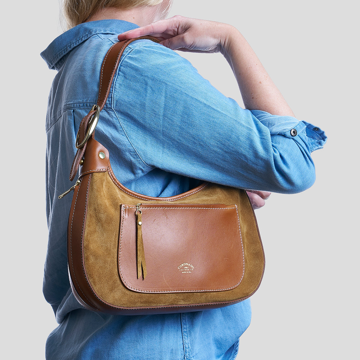 Jackie Hobo No.2 | Suede Brown x10
