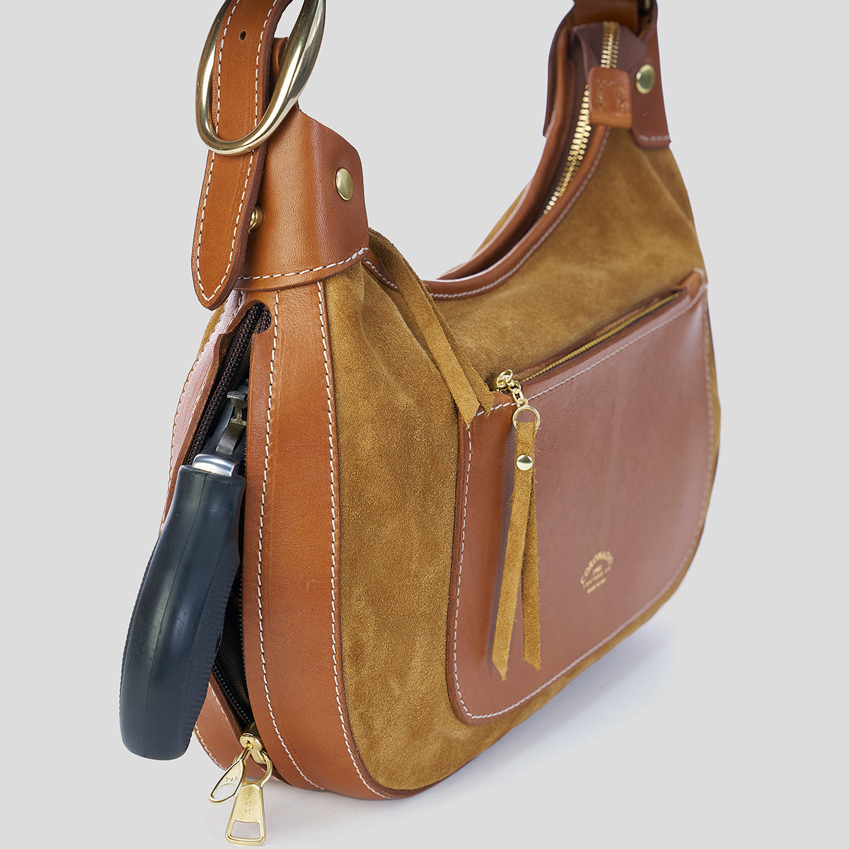 Jackie Hobo No.2 | Suede Natural x15