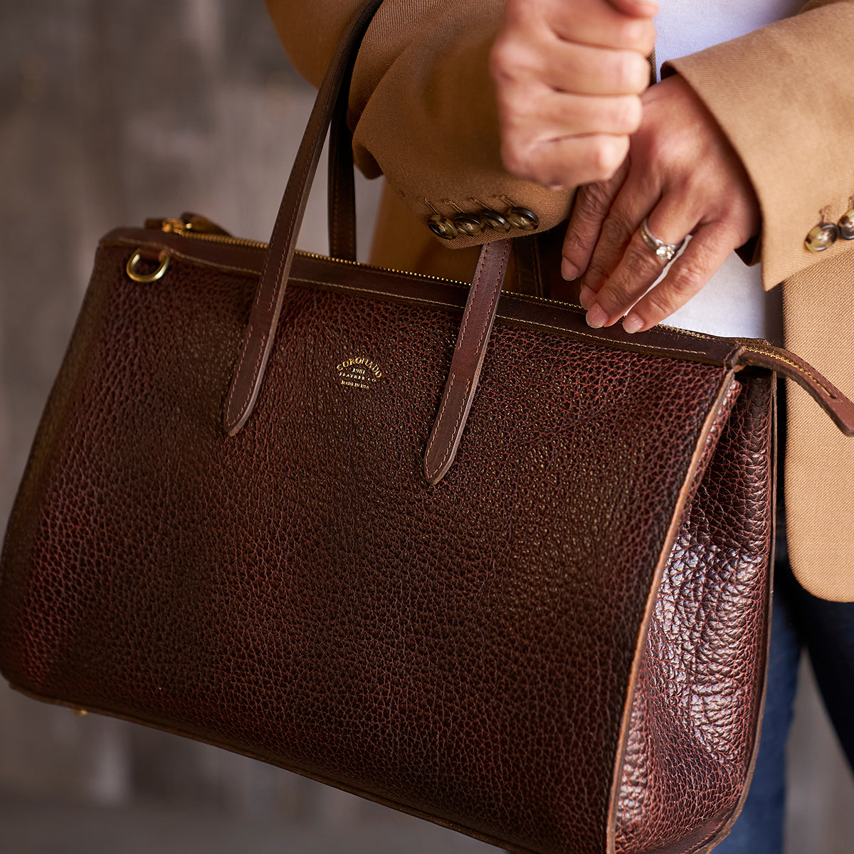Adella Satchel No.600 | Horween® Bison Brown