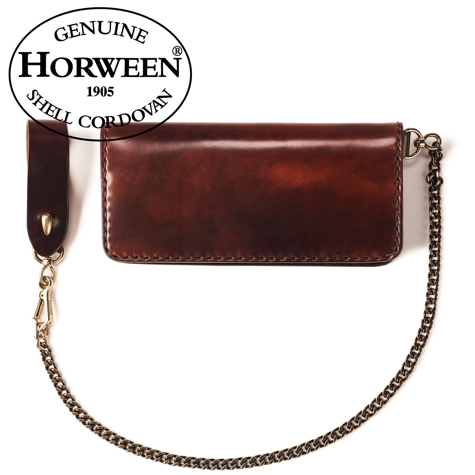 No.830 Horween® Shell Chain Wallet No.9