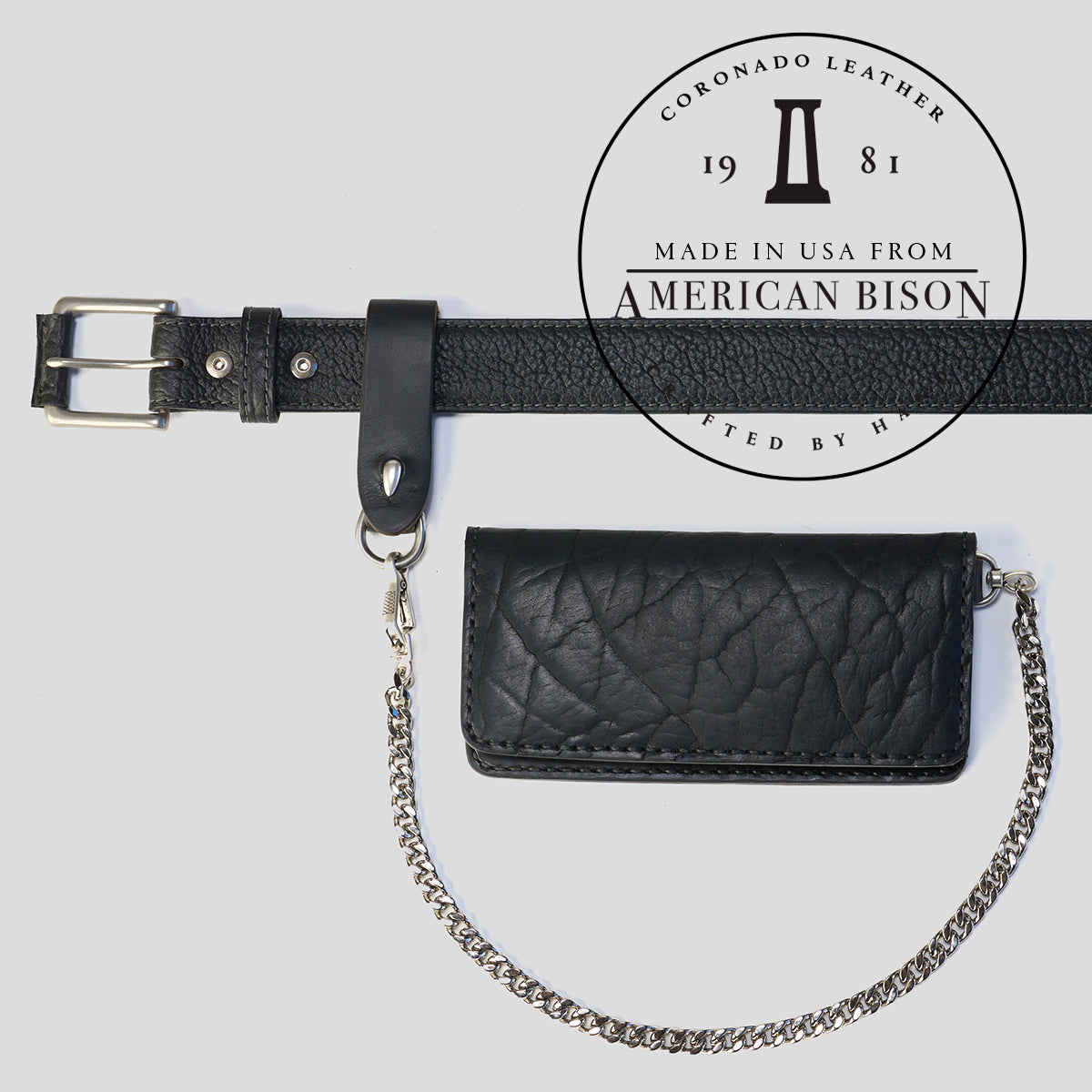 NO.830 Long Wallet | Shrunken Bison Black