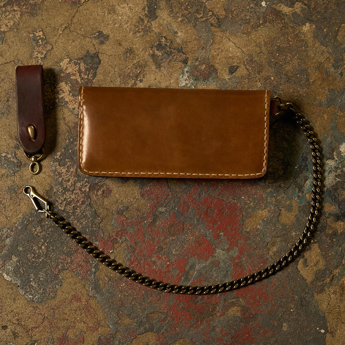 No.830 Horween® Shell Chain Wallet No.9