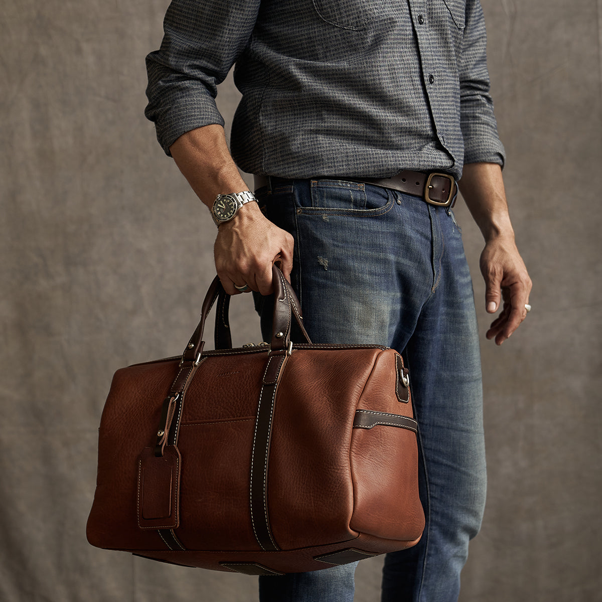 The Duffel No.007 (Waxed Cognac)