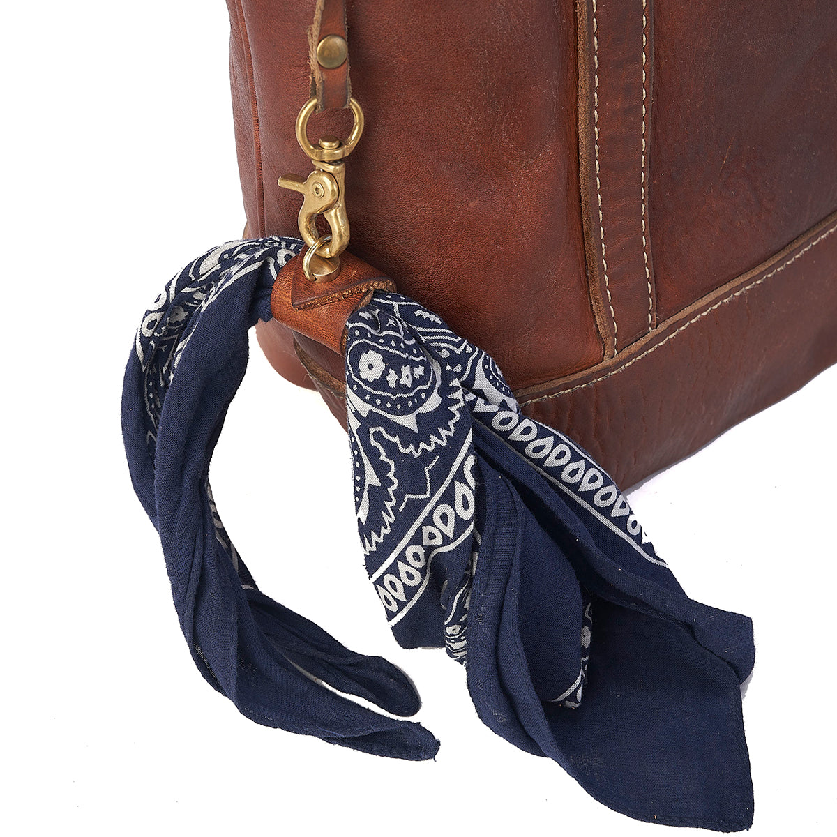 No.831 Bandana & Leather Keeper | Stone-Washed