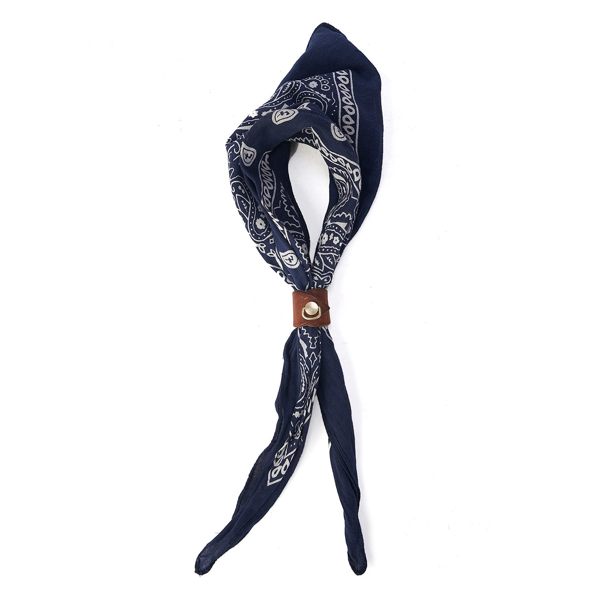 No.831 Bandana & Leather Keeper | Stone-Washed